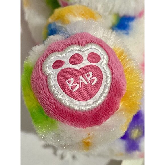 Build A Bear Smallfry 7” Flower Blossom Bunny Rabbit White Floral - Picture 3 of 4